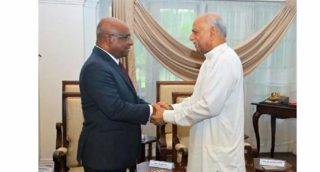 මාලදිවයින් විදෙස් ඇමති සහ අගමැති දිනේෂ් අතර හමුවක්